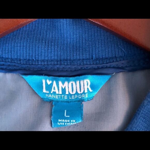 Nanette Lepore L’Amore Ocean Fish Bomber Jacket - L - Picture 4 of 5